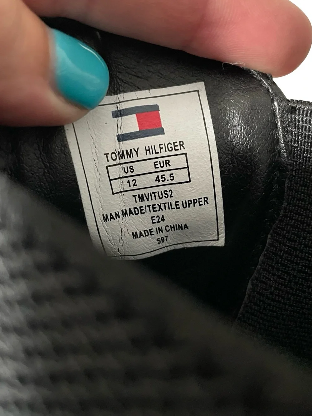 Tommy Hilfiger Black Leather Chukka Chelsea Boots Size 12